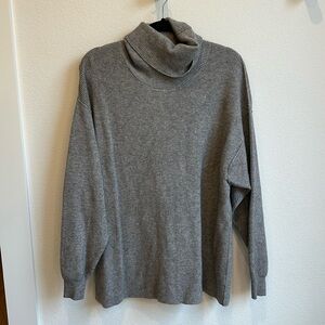 Free People cowl neck gray sweater